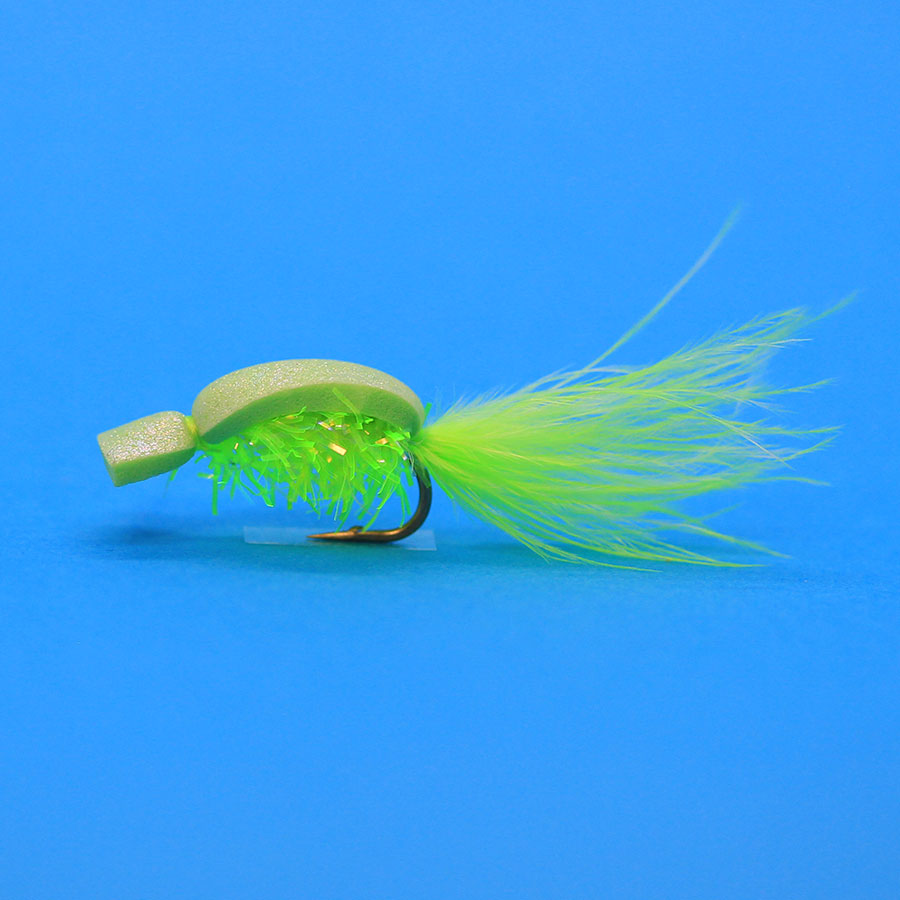 Loco Tadpole Chartreuse  Pyramid Lake Fly Fishing