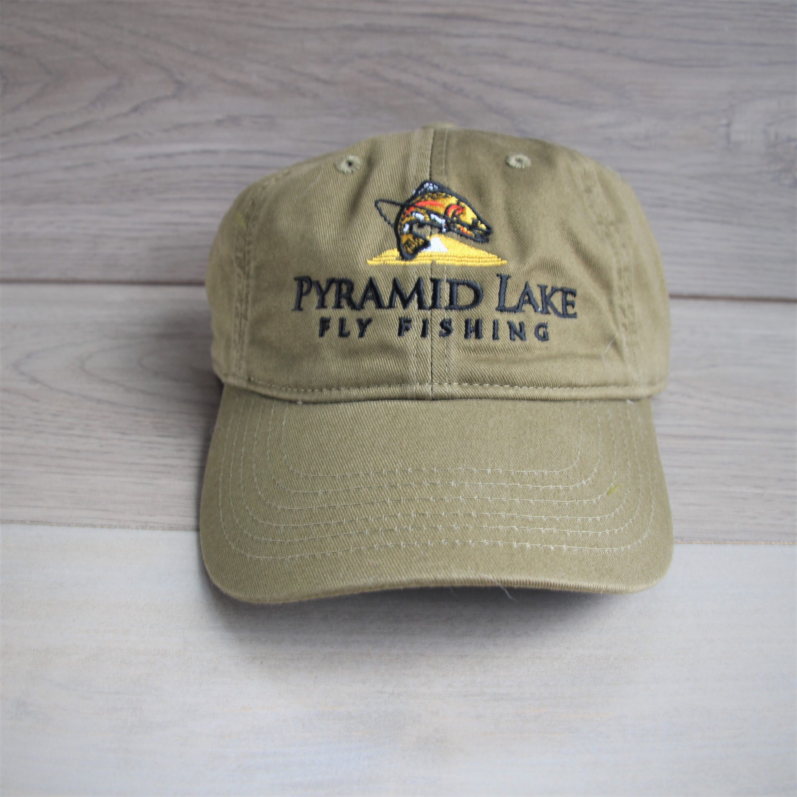 Bio Washed Chino Twill Baseball Hat – Olive | Pyramid Lake Fly Fishing
